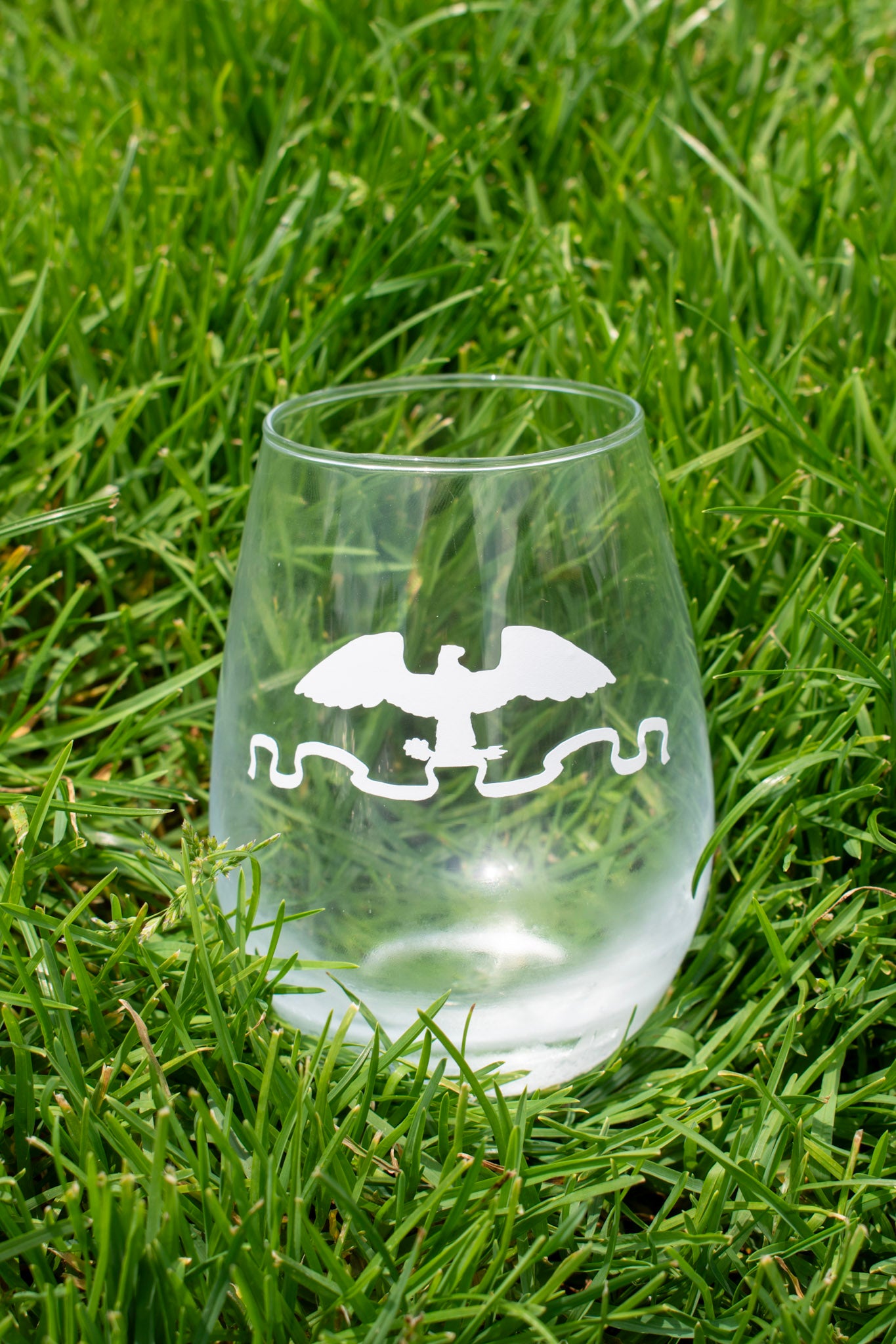 Stony Brook Post Office Eagle Stemless Glass