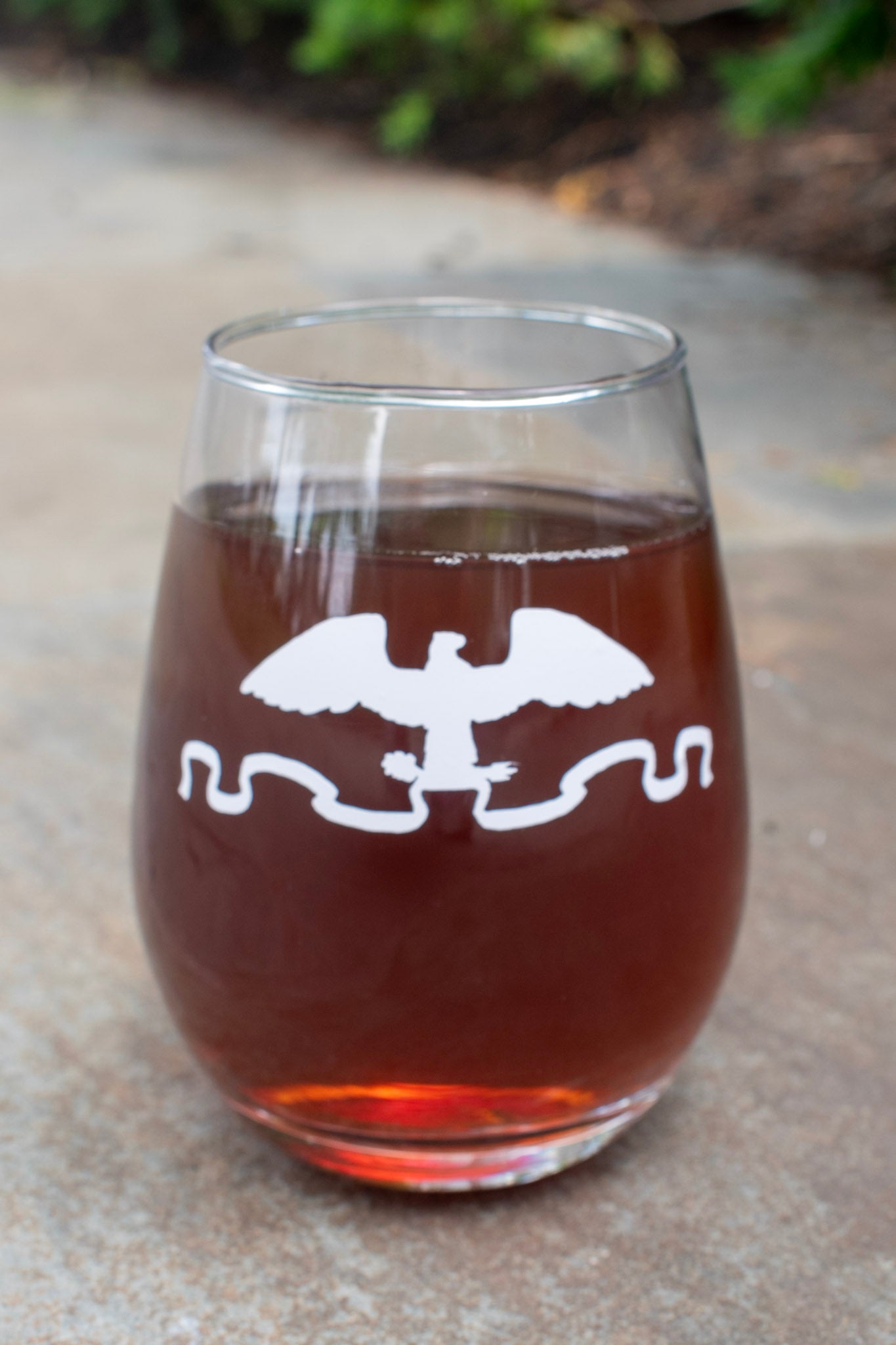 Stony Brook Post Office Eagle Stemless Glass